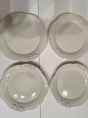 Casafina Madeira Harvest Vanilla Cream 11" Dinner Plates Set of 4